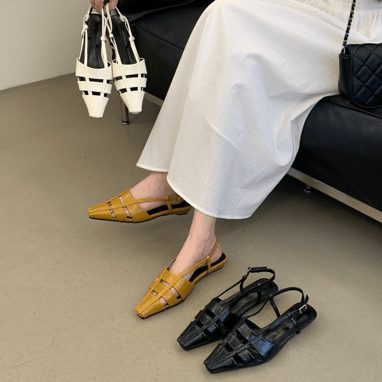 Minimalistisk Espadril med Nitter — billede 1
