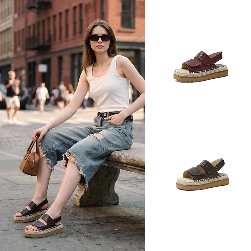 Gracil Sommersandal med Rem — billede 1