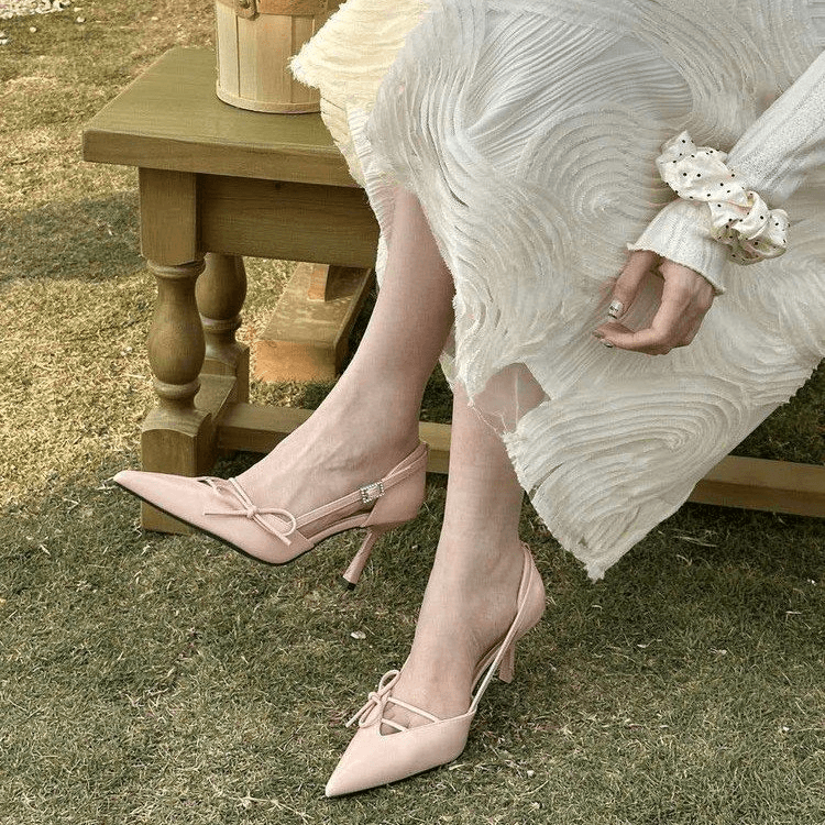 Klassisk Slingback med Lynlås — billede 1