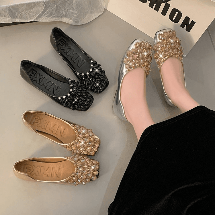 Raffineret Loafer med Perler — billede 1