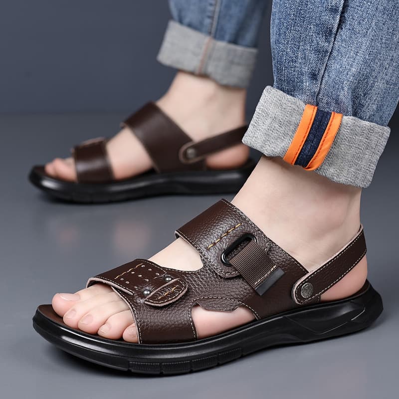 Minimalistisk Sommersandal med Rem — billede 1